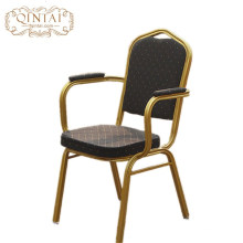 Wholesale China Alibaba furniture metal iron cheap hotel armrest banquet chairs for conference used